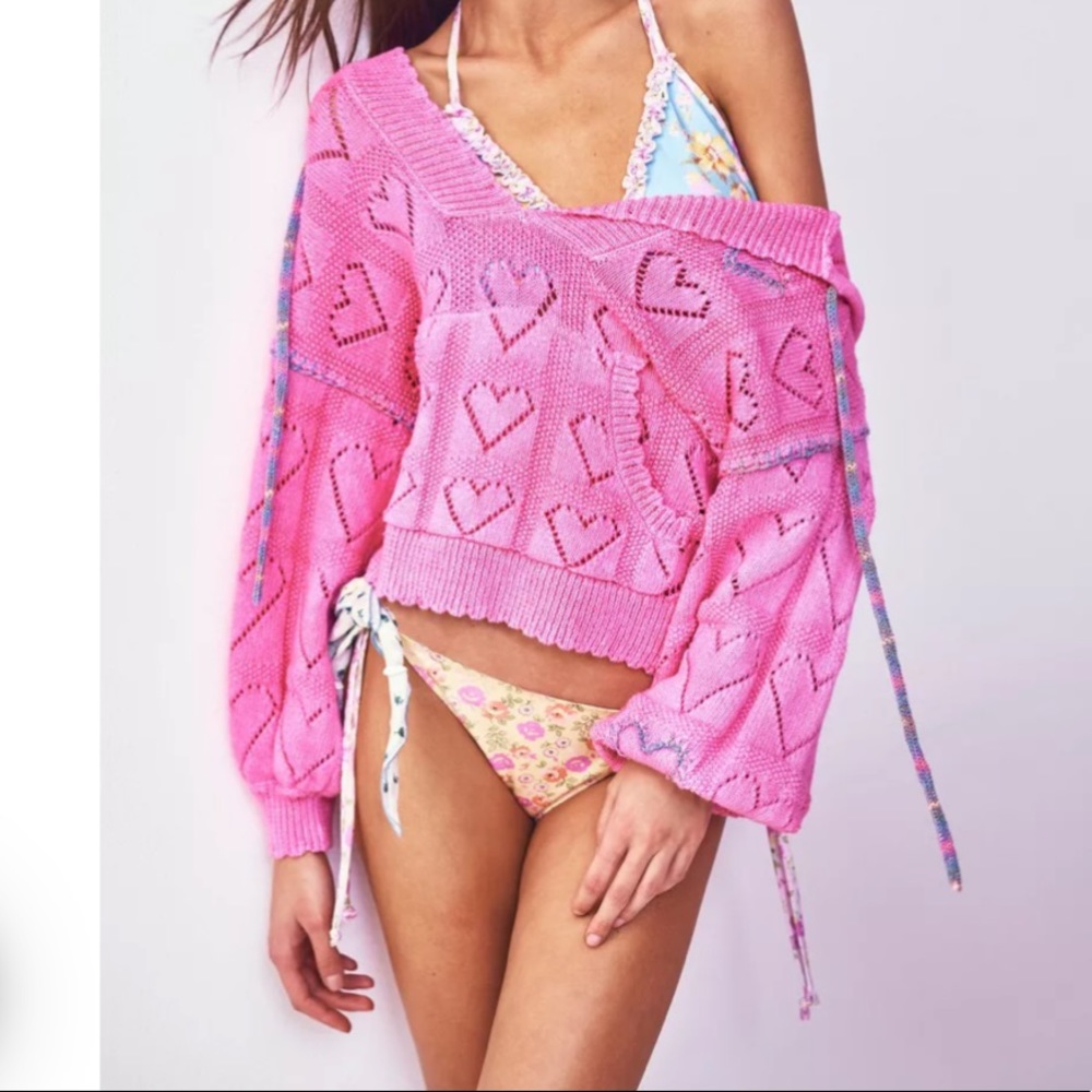 LOVESHACKFANCY SWEATER HOODIE